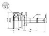 Gelenksatz, Antriebswelle CV Joint Kit:39100-01B02