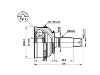 Gelenksatz, Antriebswelle CV Joint Kit:44010-SR3-953
