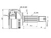 Jeu de joints, arbre de transmission CV Joint Kit:MR580554