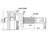 Juego de articulación, árbol de transmisión CV Joint Kit:43470-09A14